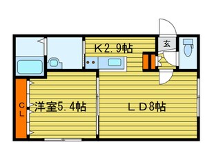 グランメール　環状通16の物件間取画像